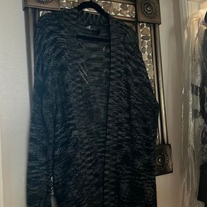 Long knitted sweater